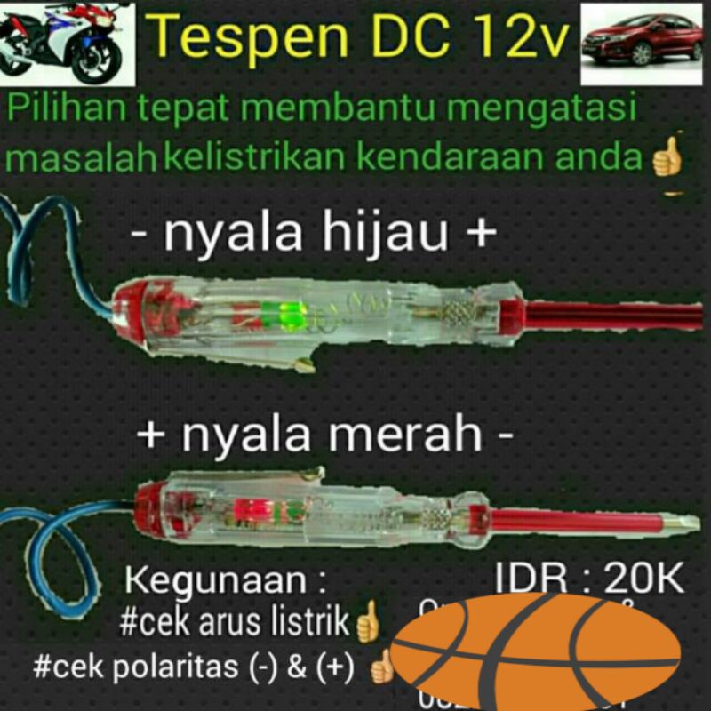 Tespen DC 12V - 24V led 2 Warna