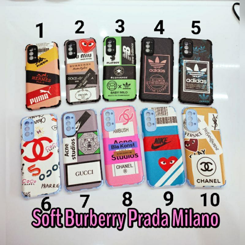 Casing Hp iphone XR / 6 Plus New Case Motif Burberry Prada Adidass Kpa Brended Impor Silikon