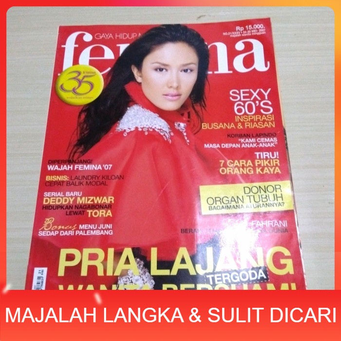 Majalah FEMINA No.21 Mei 2007 FAHRANI Langka