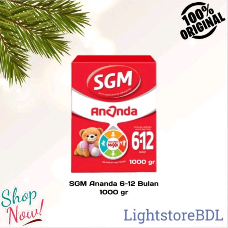 SGM Ananda  Susu Formula Bayi 6-12 bulan 1000gr