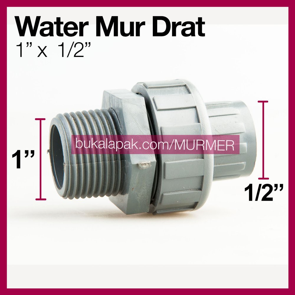 Water Mur Drat 1 x  1/2 Murah