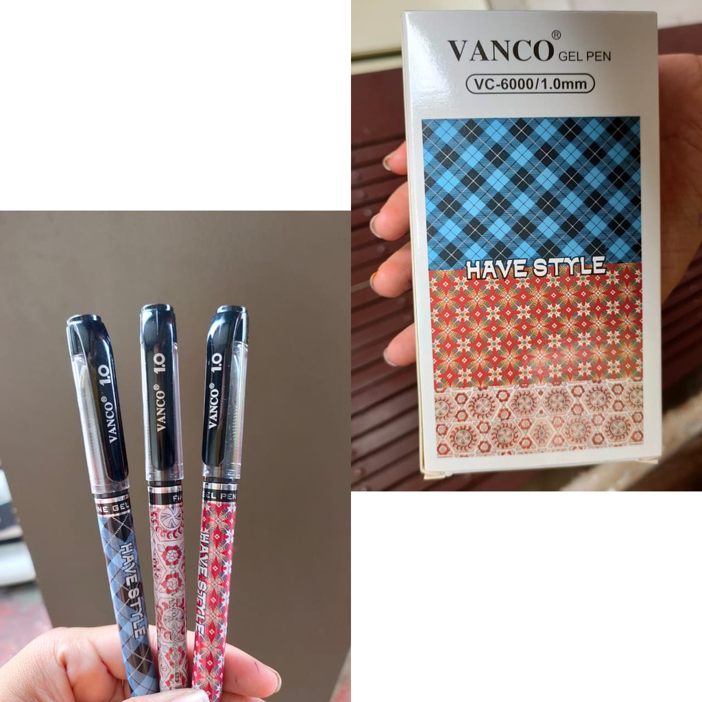 

ballpoint gel vanco vc 6000 isi 1.0 lusinan batik