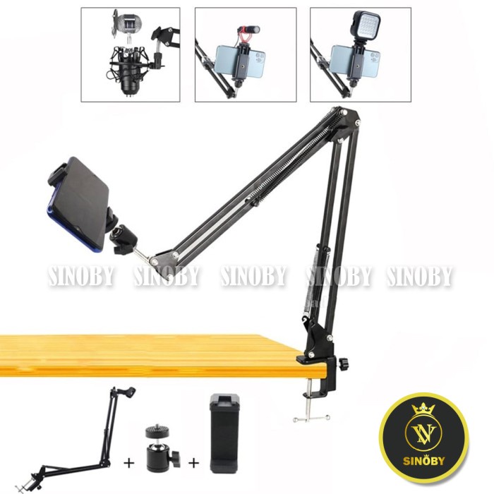 Tripod Costa CB-A1hp Overhead Boom Arm Braket Kamera HP Flat Lay Video,Foto,M(S8P2) Tripot Mini BEST