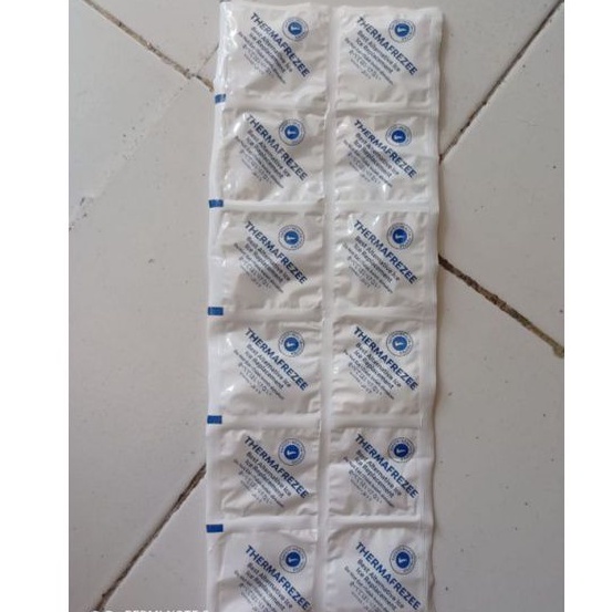 ice gel ice pack mini Thermafreeze kecil isi 12 dry ice