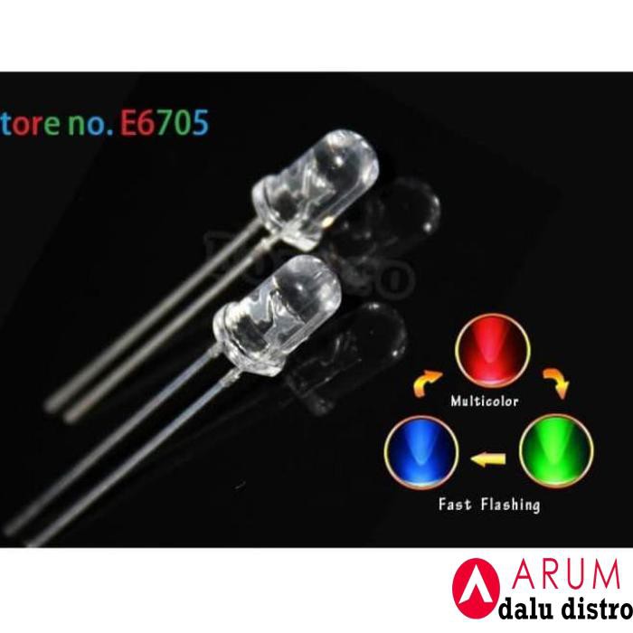 Led 3 Warna Kedap Kedip 5Mm 5 Mm Pcmelebik54 Berkualitas