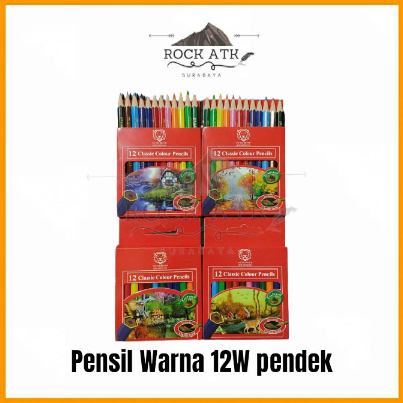 

Pensil 12 Warna Pendek Safari - Pencil Colour 12w (1 set)