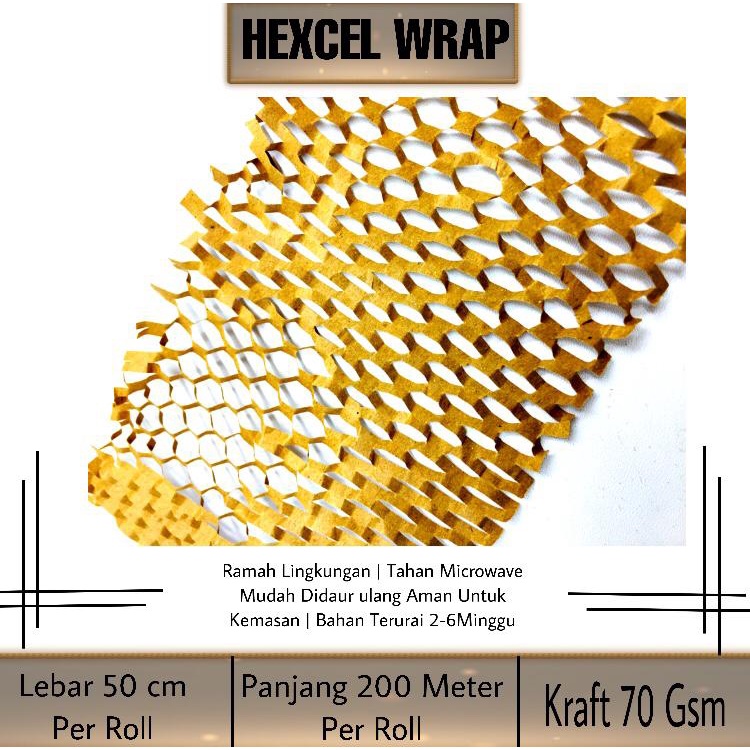 Hexcel Bubble Wrapp Pembungkus Paket Ramah Lingkungan (HCL)