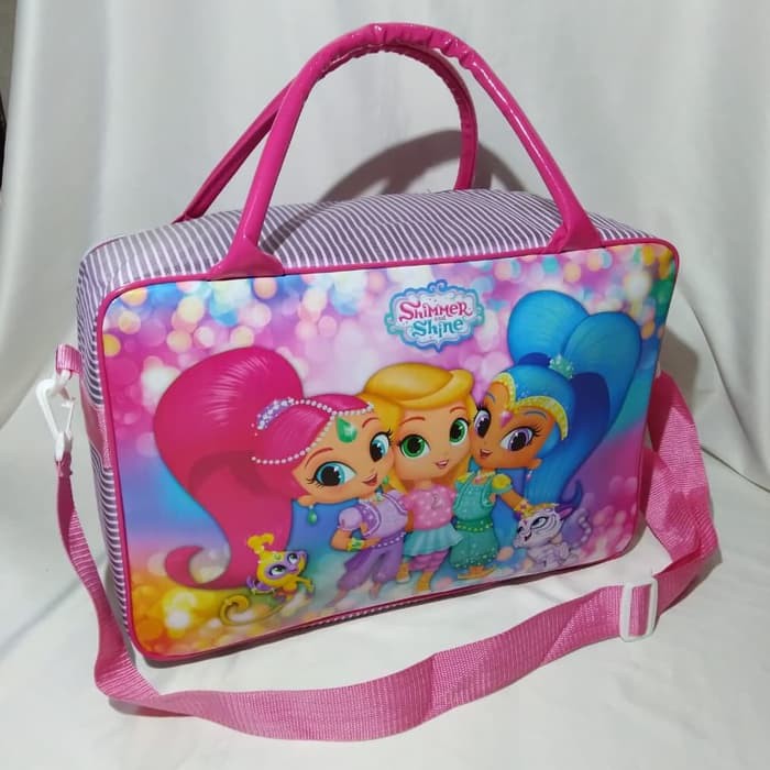 tas travel bag koper selempang anak shimmer and shine ukuran besar