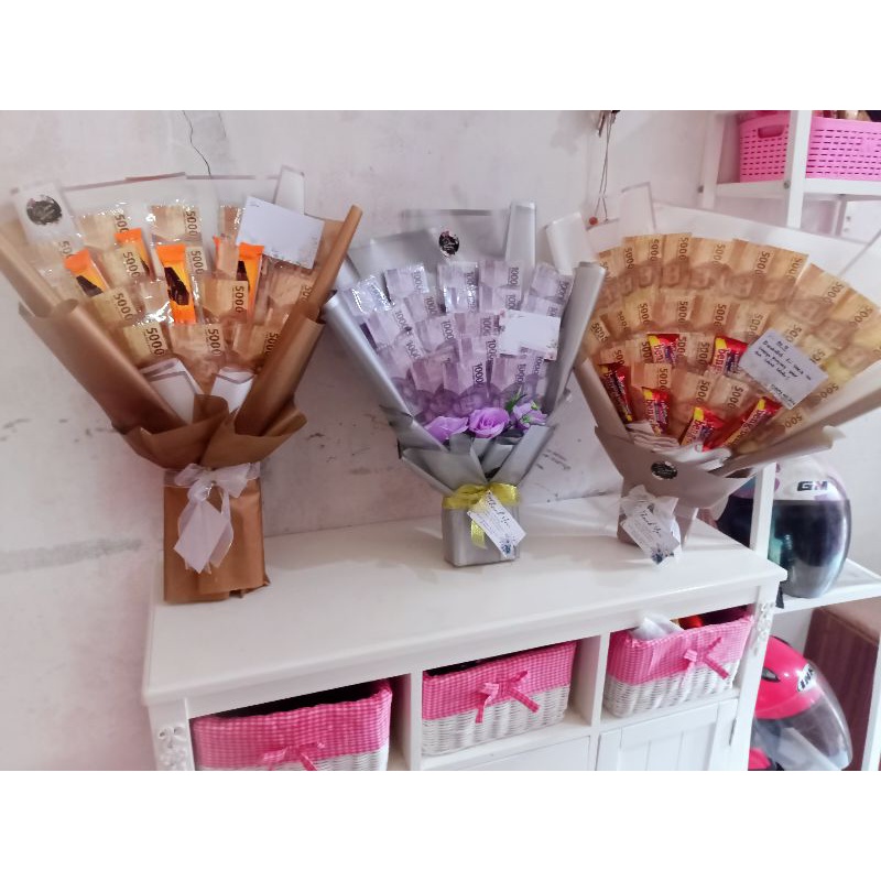 jasa buket uang asli