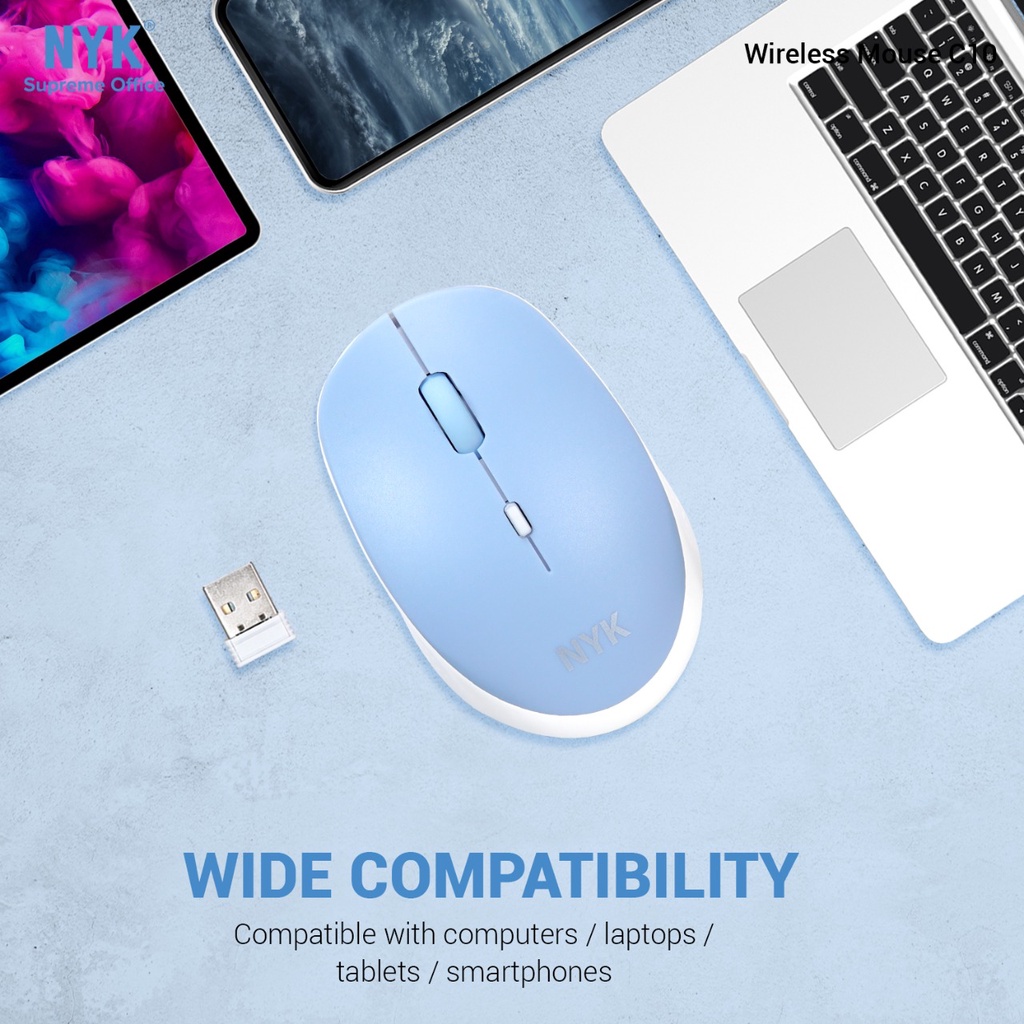 NYK Supreme C10 Mouse Wireless 2.4G Silent Click