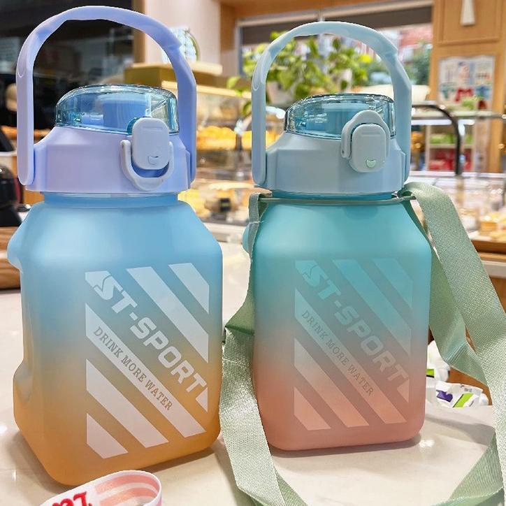 057JAK Botol Minum Kotak VIRAL GEMOY 1,3 Liter Motivasi Anak sekolah Lagi.diskon