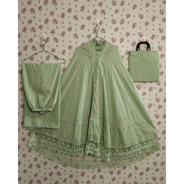 MUKENA KATUN PARIS BENTOL PENGANTIN