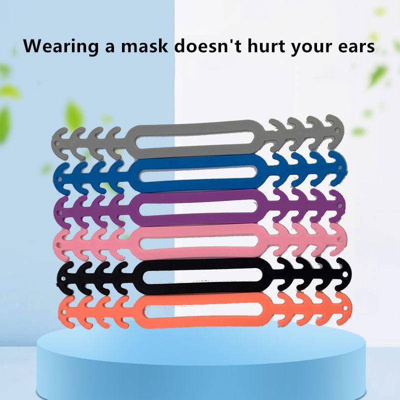 Kait Holder Masker Bahan Silikon Anti slip Warna Acak