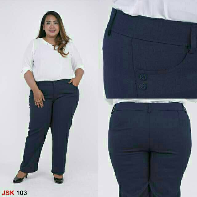  Size S 8L Celana  Kerja Kantor Formal Bahan Katun 