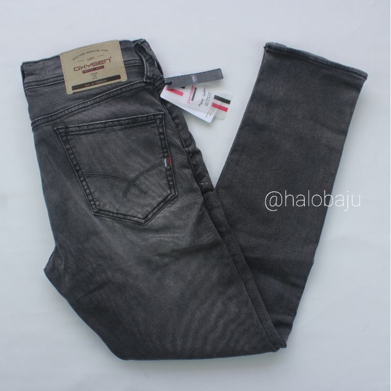 OXYGEN DENIM | 702-303811  | Celana Oxygen Stretch Skinny | Celana Jeans Oxygen Warna Aqua