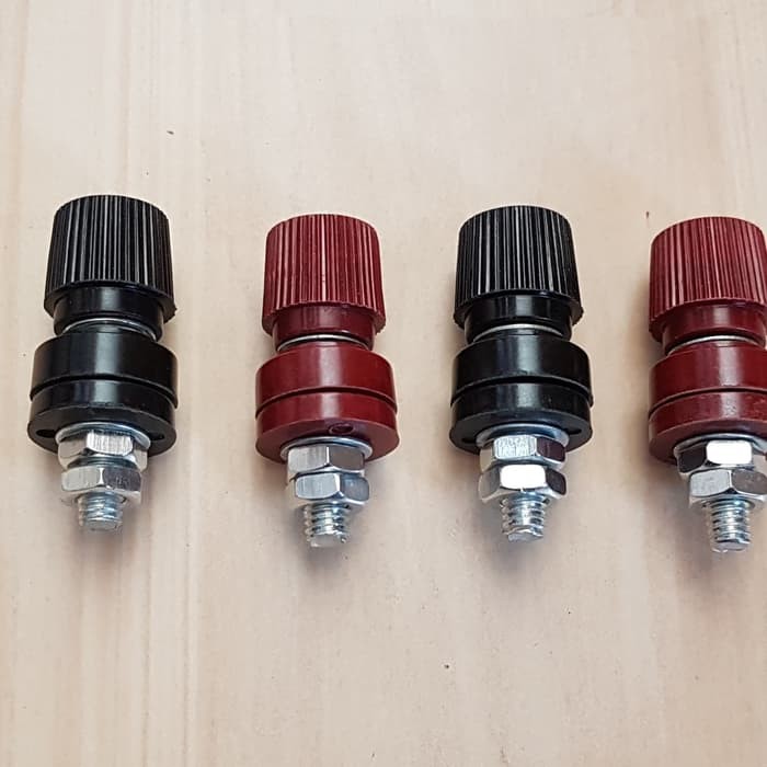 

Binding Post/ Terminal Power 333 drat 6mm Merah Hitam (1 set).