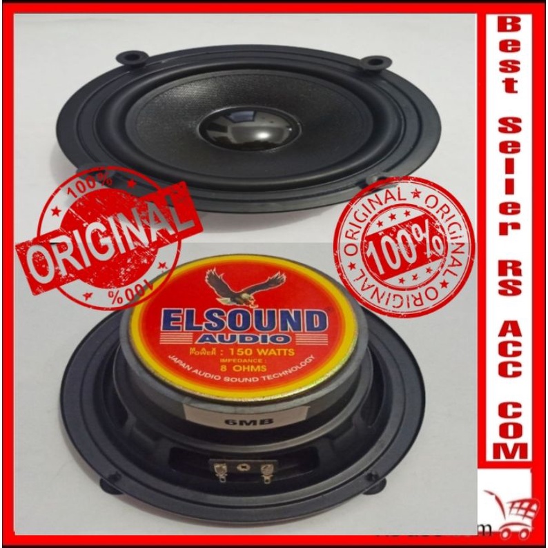 Speaker Woofer 6 Inc EL SOUND AUDIO Magnet Besar 8 Ohm 150W