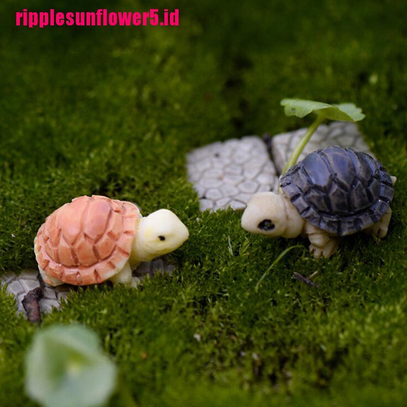 2pcs Miniatur Kura-Kura Untuk Dekorasi Rumah Boneka