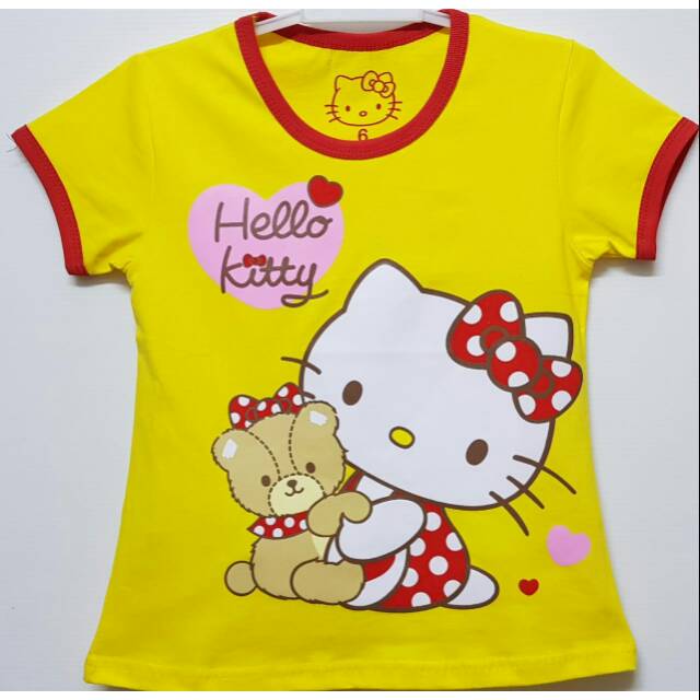  Kaos  anak  hello  kitty  kuning Shopee Indonesia