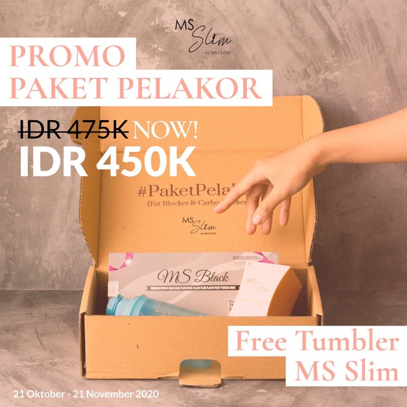 PAKET PELAKOR SLIMMING MS SLIM MS GLOW