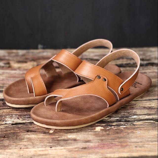 SANDAL KULIT PRIA CEVANY RIOT BLACK BROWN TAN KULIT SAPI ASLI ORIGINAL HANMADE