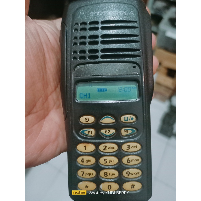 Ht Motorola Gp338 Kondisi Bekas Frekuensi 403.000 sd 470.000MHz Normal TX dan RX Fisik tidak begitu 