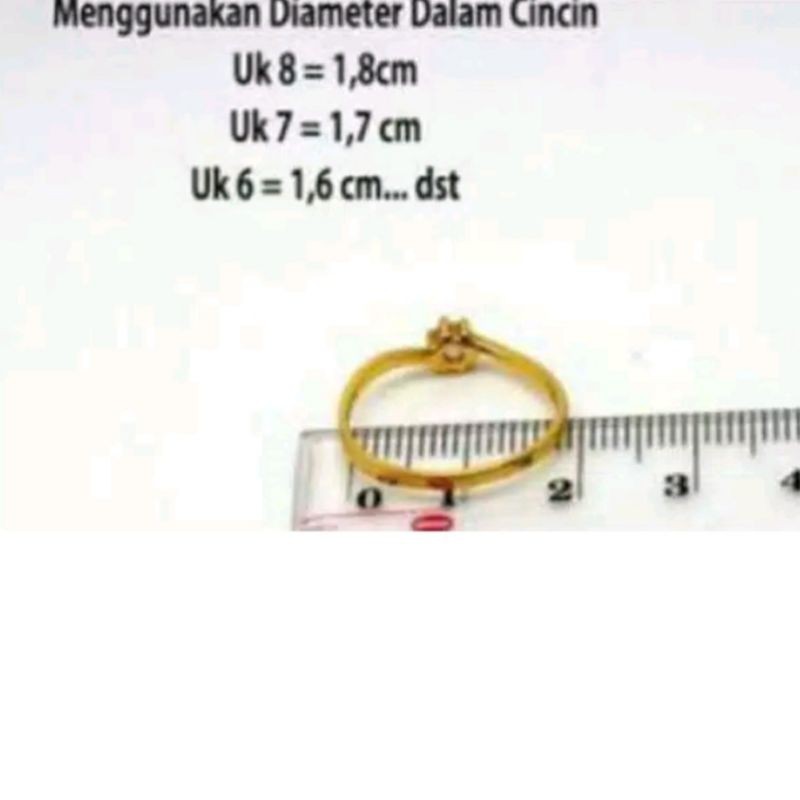 cincin dewasa perhiasan xuping permata zircon