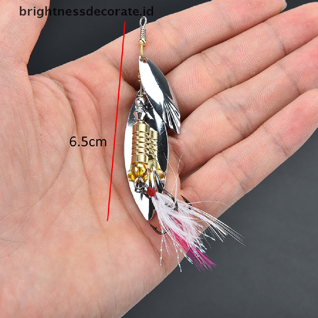 (Birth) Umpan Pancing Sendok 7g Untuk Ikan Bass Trout Perch Pike (Id)