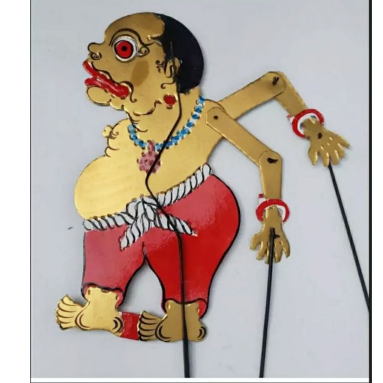 Wayang kulit kertas mainan Bagong ki seno/bagong koloran tinggi -+43cm