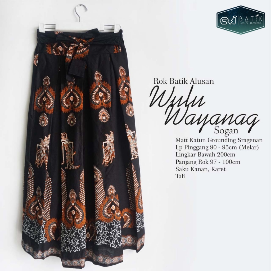 ROK BATIK ALUSAN PANDITA BAWAHAN BATIK WANITA TERKINI ORI KESHWA MURAH ORIGINAL REALPICT-Wulu Wayang