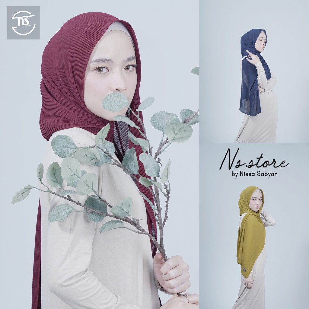Hijab Pashmina Plisket - Ns Store - by Nissa Sabyan