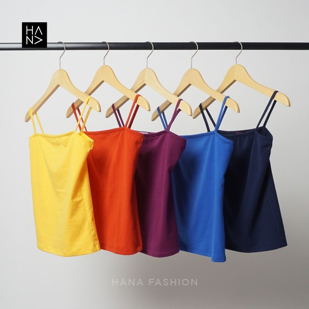 HanaFashion JKT - Miranda Basic Tank Top Simple Polos Wanita - TT029-3
