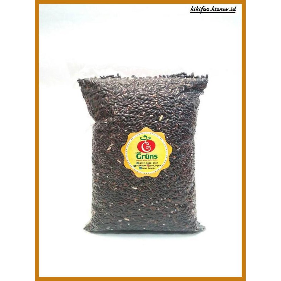 

ANEKA-BERAS- GROW GRUNS - BERAS HITAM ORGANIK / ORGANIC BLACK RICE ( 1 KG ) -BERAS-SEHAT.