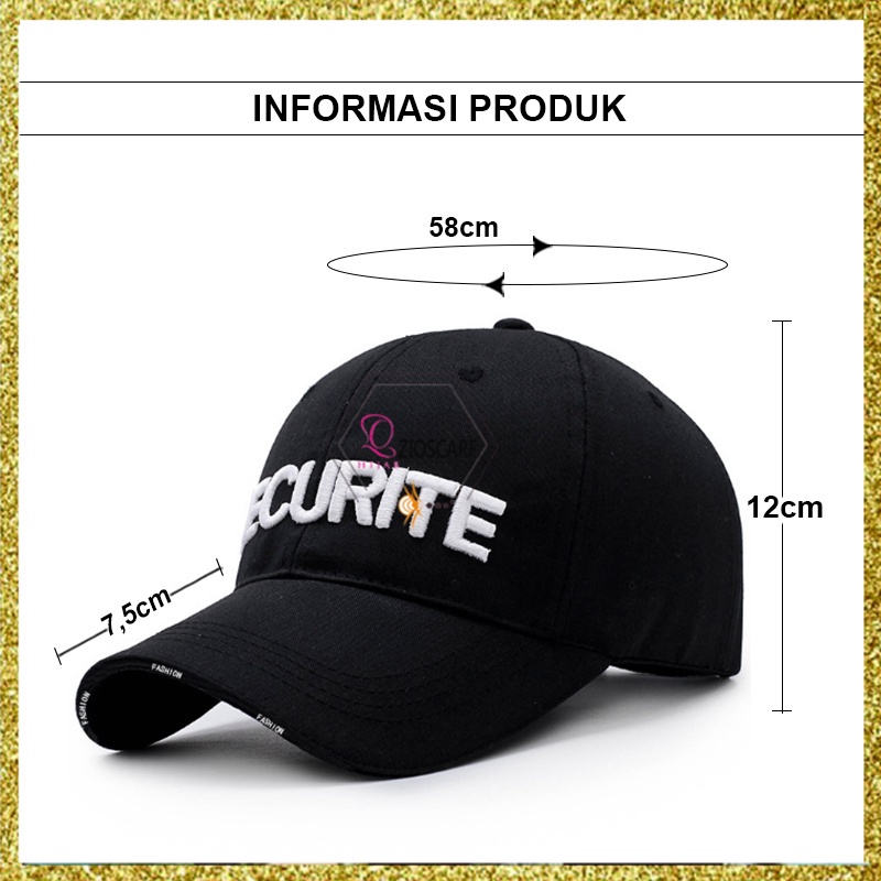 TOPI BASEBALL PRIA WANITA DISTRO KEREN SECURITE CAPS IMPORT POLOS BAHAN TEBAL HIGH QUALITY TQS