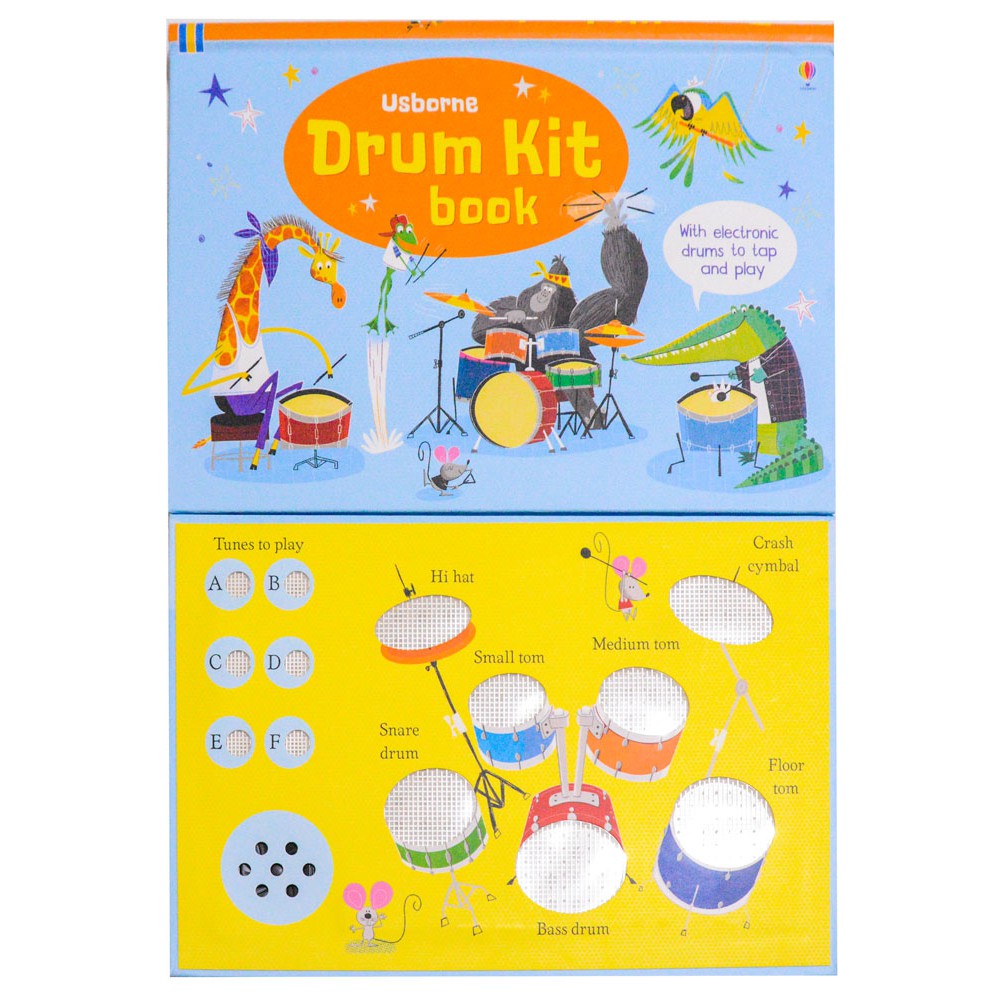 Usborne Drum Kit Sound Book - Buku Bersuara Soundbook Import Murah Menarik Luvlav Baby