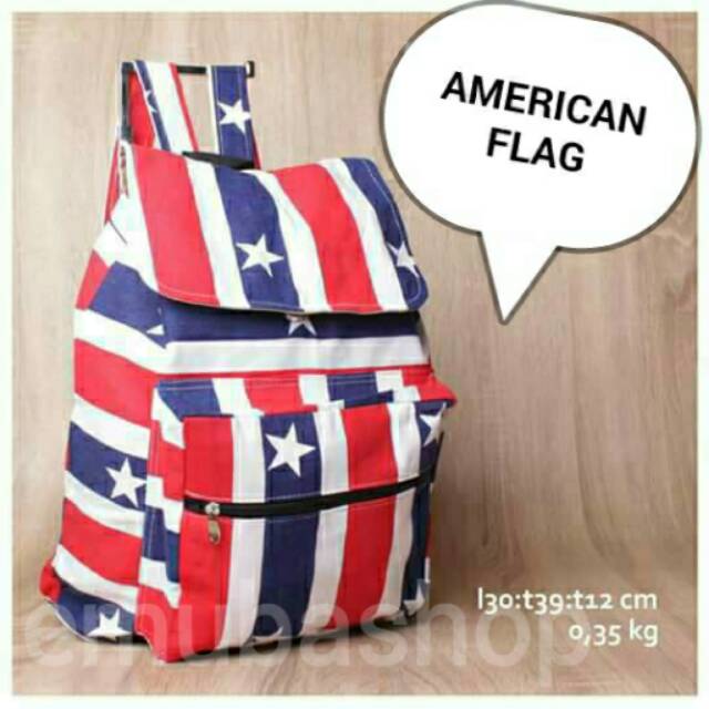 Tas Punggung | Tas Wanita | Ransel Kanvas | Ransel Wanita | Tas Kanvas American