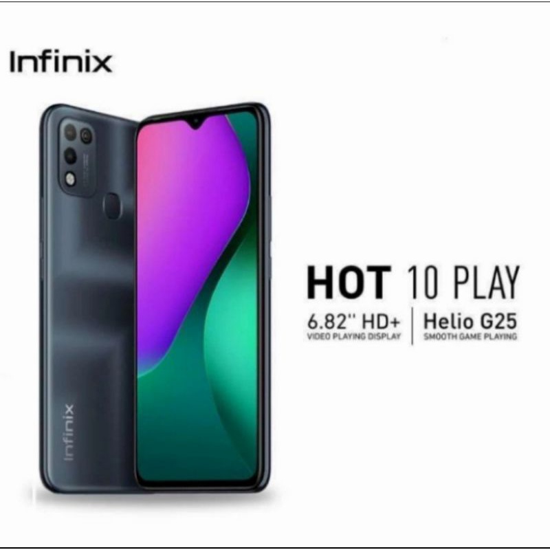 infinix hot 10 play ram 3/64 garansi resmi