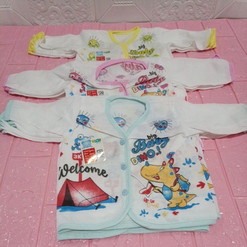 BAJU BAYI BARU LAHIR LENGAN PANJANG/PERLENGKAPAN BAYI BARU LAHIR