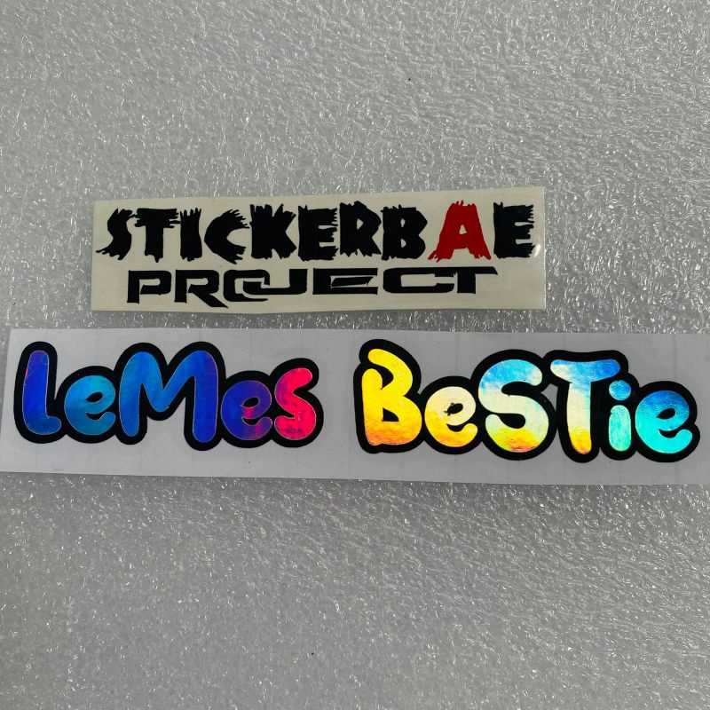 Sticker lemes bestie cuting stiker motor hp bahan tumpuk murah berkualitas asesoris stkr