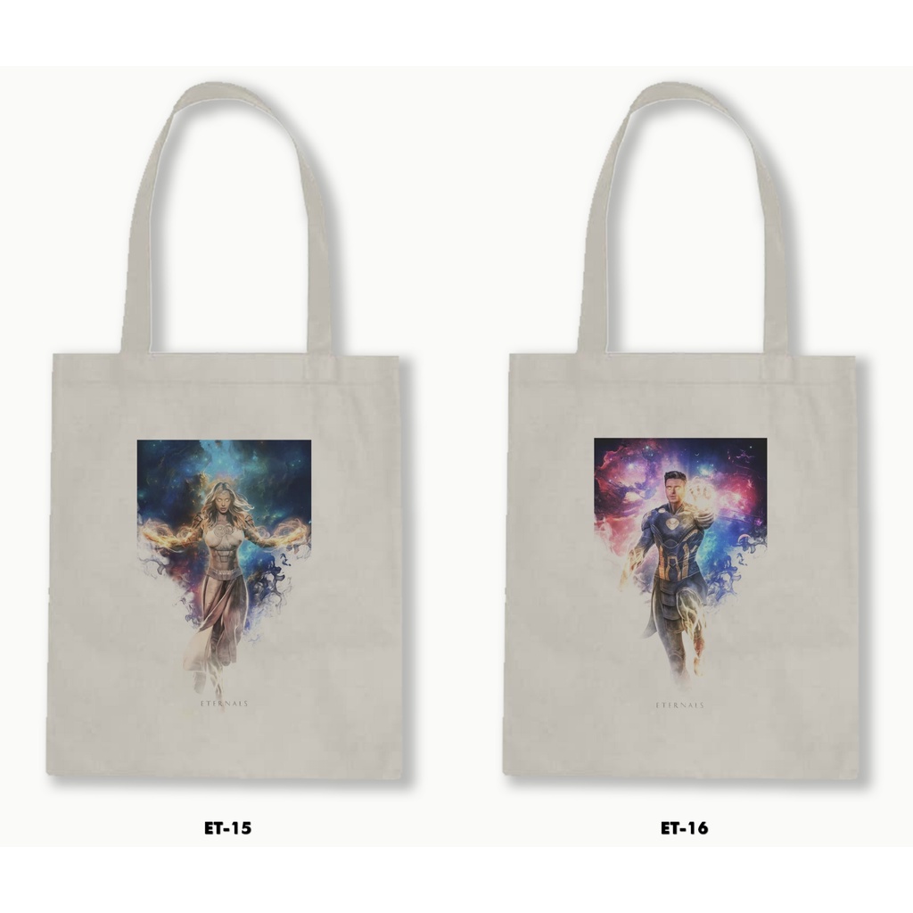 TOTE BAG BLACU - ETERNALS / MARVEL 01