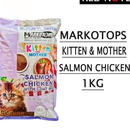 Harga Laris Markotops Kitten &amp; Mother Salmon Chicken 1kg