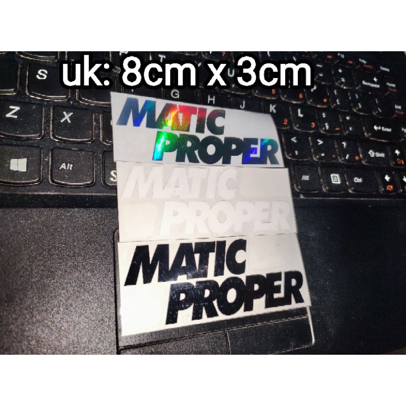 sticker cutting MATIC PROPER