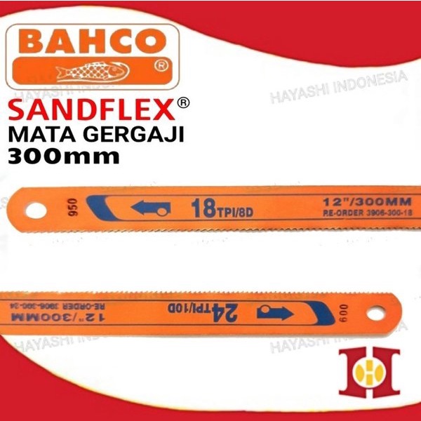 Mata Gergaji Besi Sandflex Bahco Rocast 24T 18T ASLI - 5pcs