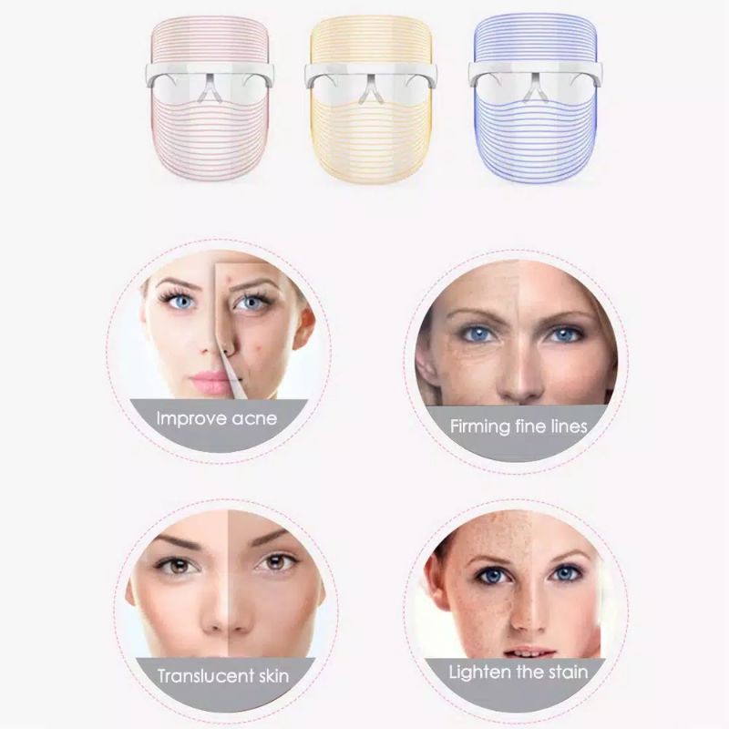 FACE SHIELD 3 Colors LED MASK THERAPHY ORIGINAL