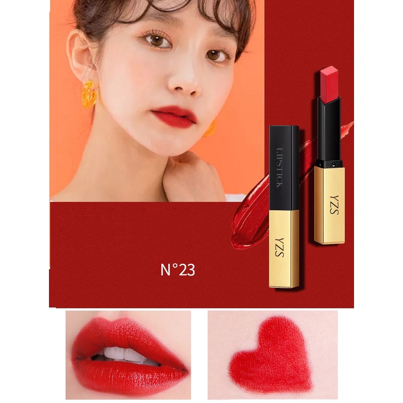 YZS Silky Lipstick Kecantikan Pelembab Bibir Tahan Lama Original Implora Intense Matte Lipstick Long Lasting Finish Lipstik