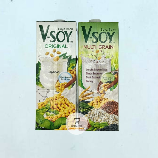 Vsoy Soy Milk Original / Multigrain 1L V-Soy Soya Milk