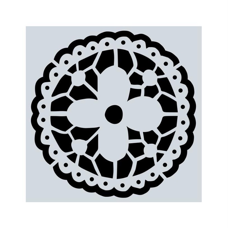 16pcs / set Lukisan Dinding / Lantai Desain Mandala