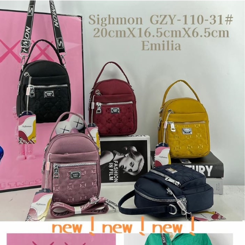 GZ110-31 TAS WANITA IMPORT SIGHMON 2in1 JINJING DAN SELEMPANG