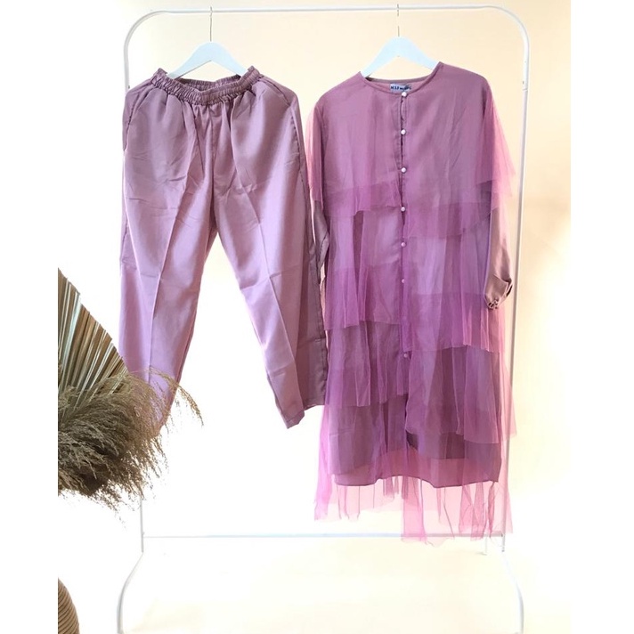 Baju Wanita Termurah HALWA ONE SET DOTTY / BAJU KONDANGAN