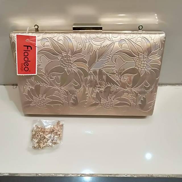 Tas/dompet motif bunga/FLADEO